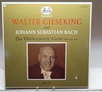Walter Gieseking spielt Johann Sebastian Bach (Vol. 4): Das Wohltemperierte Klavier, BWV 846-893 [Vinyl Schallplatte] [4 LP Box-Set] [Vinyl] Johann Sebastian Bach (Komponist)