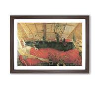 Walter Gramatte Sonia Framed Print | A2 Walnut Framed Wall Art | Ready to Hang | Modern Nature Picture | Living Room Bedroom Lounge Office