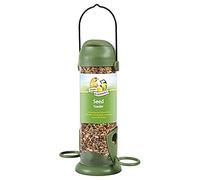 Walter Harrison's Flip Top Wild Bird Seed Feeder, Green, 22 cm Small