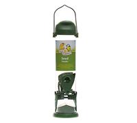 Walter Harrison's Flip Top Wild Bird Seed Feeder, Green, 30 cm Large | Easy Fill Design, Removable Base for Cleaning, Spacious Feeding Area, Durable Materials, Stylish Green Finish