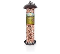Walter Harrison's Hammered Copper Wild Bird Hanging Peanut and Suet Feeder - 30 cm