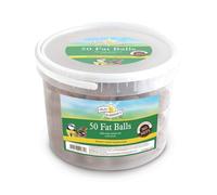 Walter Harrison's High Energy Nutritious Fat Balls, 85 g (Pack of 50) | Energy Boost Formula, Nutritious Ingredients for Garden Birds, No Nets for Safe Feeding, Ideal for All Seasons, Easy to Use
