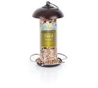 Walter Harrison's Mini Wild Bird Seed Feeder, Hammered Copper, 20 cm | Easy To Fill & Clean, Durable Weather-Resistant Design, Ideal For Small Birds, Versatile Hanging Options