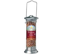 Walter Harrison's Peanut and Suet Steel Plated Die Cast Wild Bird Hard-Wearing Hanging Feeder - Small - 20 cm