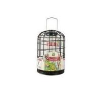 Walter Harrison's Squirrel Proof Peanut & Suet Bird Feeder, Black, 20 cm | Bird Feed Protector, Durable Material, Easy to Fill & Clean, Hanging Design, Minimalist Aesthetic