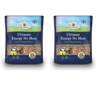 Walter Harrison's Ultimate Energy Wild Bird Food Mix for Garden Bird Seed No Mess - 2kg (Pack of 2)