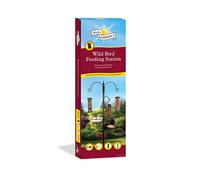 Walter Harrison's Wild Bird Feeder Pole with Four Feeding Stations, Black