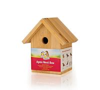 Walter Harrison's Wooden Apex Wild Bird House Garden Nest Box 32mm Hole