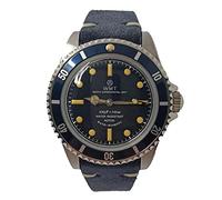 Walter Mitt Royal Marine Diver Mercedes Steel Automatic Blue Leather Unisex Watch