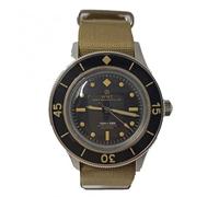 Walter Mitt Sea Wolf Sahara Automatic Black Matt Steel Fabric Military Men's Watch