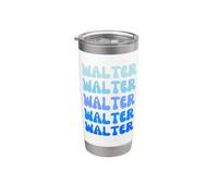 Walter Name Minimalist Design Stainless Steel Insulated Tumbler