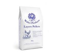 Walter Products Layers Pellets 20kg Bag, High Protein Chicken, Duck & Bird Feed - Complete Feed for Healthy Egg Production, Muscle, Tissue and Feather Development