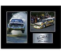 Walter Röhrl World rally Champion Driver Signed Photo Display Poster A4
