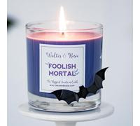 Walter & Rosie Candle Co. - Foolish Mortal 11oz Scented Candle Inspired by Disney Scents - Smell Like Disney Resorts - The Happiest Scents on Earth - Paraffin & Soy Blended - Up to 40 Hrs