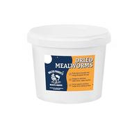 Walter’s Meal Worms (1L Tub) - Dried Mealworms for Birds, Bird Food in Stay Fresh, Easy Tubs