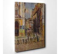 Walter Sickert Study for The Elephant Canvas Print | Gallery Wrapped 30mm Frame Wall Art | 30x20 inches | Ready to Hang | Modern Animals Picture | Living Room Bedroom Lounge Office