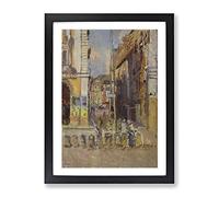 Walter Sickert Study For The Elephant Classic Painting Framed Print | A3 Black Framed Wall Art | Ready to Hang | Classic Animal Picture | Living Room Bedroom Lounge Office