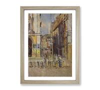 Walter Sickert Study For The Elephant Classic Painting Framed Print | A3 Oak Framed Wall Art | Ready to Hang | Classic Animal Picture | Living Room Bedroom Lounge Office