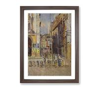 Walter Sickert Study For The Elephant Classic Painting Framed Print | A3 Walnut Framed Wall Art | Ready to Hang | Classic Animal Picture | Living Room Bedroom Lounge Office