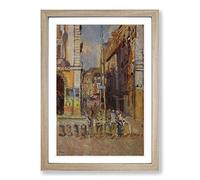 Walter Sickert Study for The Elephant Framed Print | A2 Oak Framed Wall Art | Ready to Hang | Modern Animal Picture | Living Room Bedroom Lounge Office
