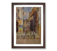 Walter Sickert Study for The Elephant Framed Print | A2 Walnut Framed Wall Art | Ready to Hang | Modern Animal Picture | Living Room Bedroom Lounge Office