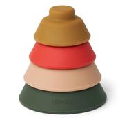 Walter Silicone Stacking Tower Dusty Pink one size