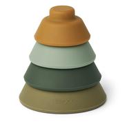 Walter Silicone Stacking Tower Green one size