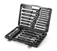Walter Stahl 22-Piece Ratchet Spanner Set Flexible Combination Spanner