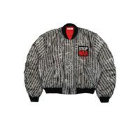 Walter Van Beirendonck logo-patch bomber jacket - Black L