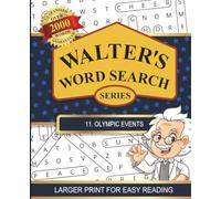 Walters Word Search Series: #11 Olympic Events | Puzzle Book for Adults and Seniors | Large 7.5 x 9.25 Print Size | Entertaining Gift for Puzzle and Sports Lovers