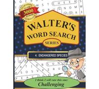 Walters Word Search Series: #4 Endangered Species | Puzzle Book for Adults and Seniors | Large 7.5 x 9.25 Print Size | Challenging and Entertaining Gift for Puzzle Lovers