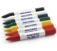 Walters WWT Timber and Metal Industrial & Trade Wax Crayons, White, Box 12