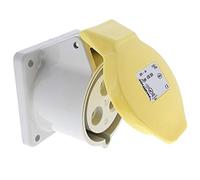 WALTHER 430304 SOCKET, PANEL MOUNT, 110V, 2P+E WAY