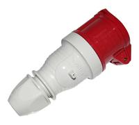 Walther CEE Type 400 volt 16 Amp 4 Pin Red Coupler - 310406
