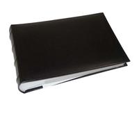 walther design ME-373-B Classic artificial leather memo slip-in album with ridged spine, for 100 photos 6 x 8 inch (15 x 20 cm), black