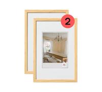 walther design BP030KD Peppers Picture Frame, Pine, 20 x 30 cm, Pack of 2, Wooden Frame