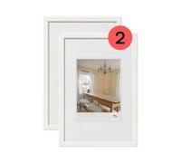 walther design BP460VD Peppers Picture Frame, Polar White, 40 x 60 cm, Pack of 2, Wooden Frame