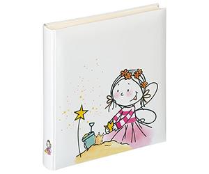 Walther design FA-267-1 Fee kindergarden book bound children album with laminated art paper, 11 x 12 inch (28 x 30.5 cm), 50 white pages