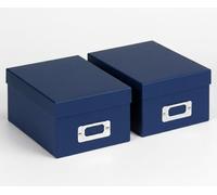 walther design FB-115-LD Fun Storage Box, Blue, Pack of 2