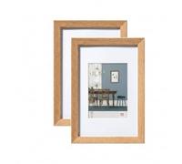walther design - Fiorito EF430ED Picture Frames, Light Oak, 24 x 30 cm, Pack of 2 Wooden Frames