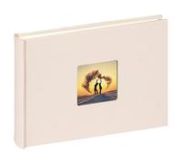 walther design Fun FA-207-W Photo Album with Cover Cut-Out, 22 x 16 cm, Chamois