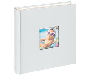 walther design Fun FA-208-BL Photo Album with Cover Cut-Out, 30 x 30 cm, Light Blue