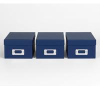 walther design - Fun FB-115-L3 Storage Boxes, Blue, Pack of 3