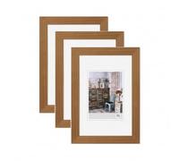 walther design - Grado HI430E3 Picture Frames, Oak, 24 x 30 cm, Pack of 3 Wooden Frames