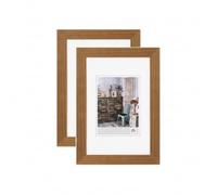 walther design - Grado HI430ED Picture Frames, Oak, 24 x 30 cm, Pack of 2 Wooden Frames