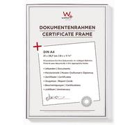 walther design New Lifestyle KV130S16 Plastic Picture Frame, Pack of 16, 21 x 29.7 cm, Silver