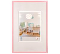 walther design New Lifestyle KV318Q Plastic Picture Frame, 13 x 18 cm, Pink