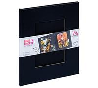 walther Design Photo Album Black 16,5 x 20 cm with Cover Cut-Out, PIMP AND CREATE FA-090-B