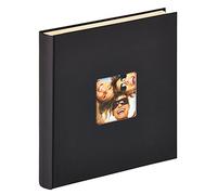 walther Design Photo Album Black 33 x 34 cm self-Adhesive Album with Punched Cover, Fun SK-110-B