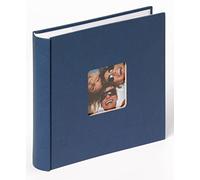 walther Design Photo Album Blue 200 Photos 13 x 18 cm Memo Album with Punched Cover, Fun ME-116-L